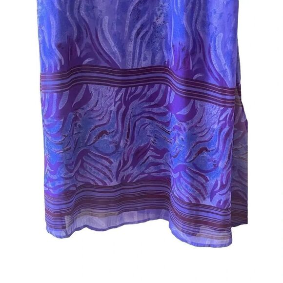 Kirpa Two Pieces Layer Maxi Longline Lined Purple Special Occasion Set Sz L - Picture 5 of 10